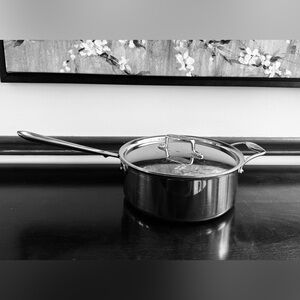 GUC All Clad D5 Stainless 6 Quart Pot With Lid